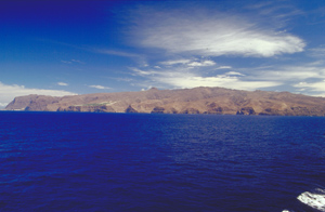 Bild vom Südwestseite von La Gomera mit Valle Gran Rey